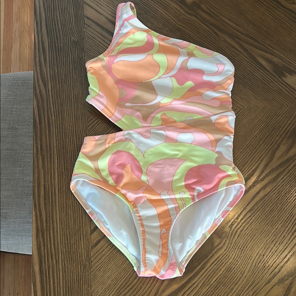 Gap Colorful Kids One-Shoulder Swimsuit